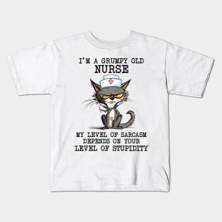 I’m A Grumpy Old Nurse Kids T-Shirt